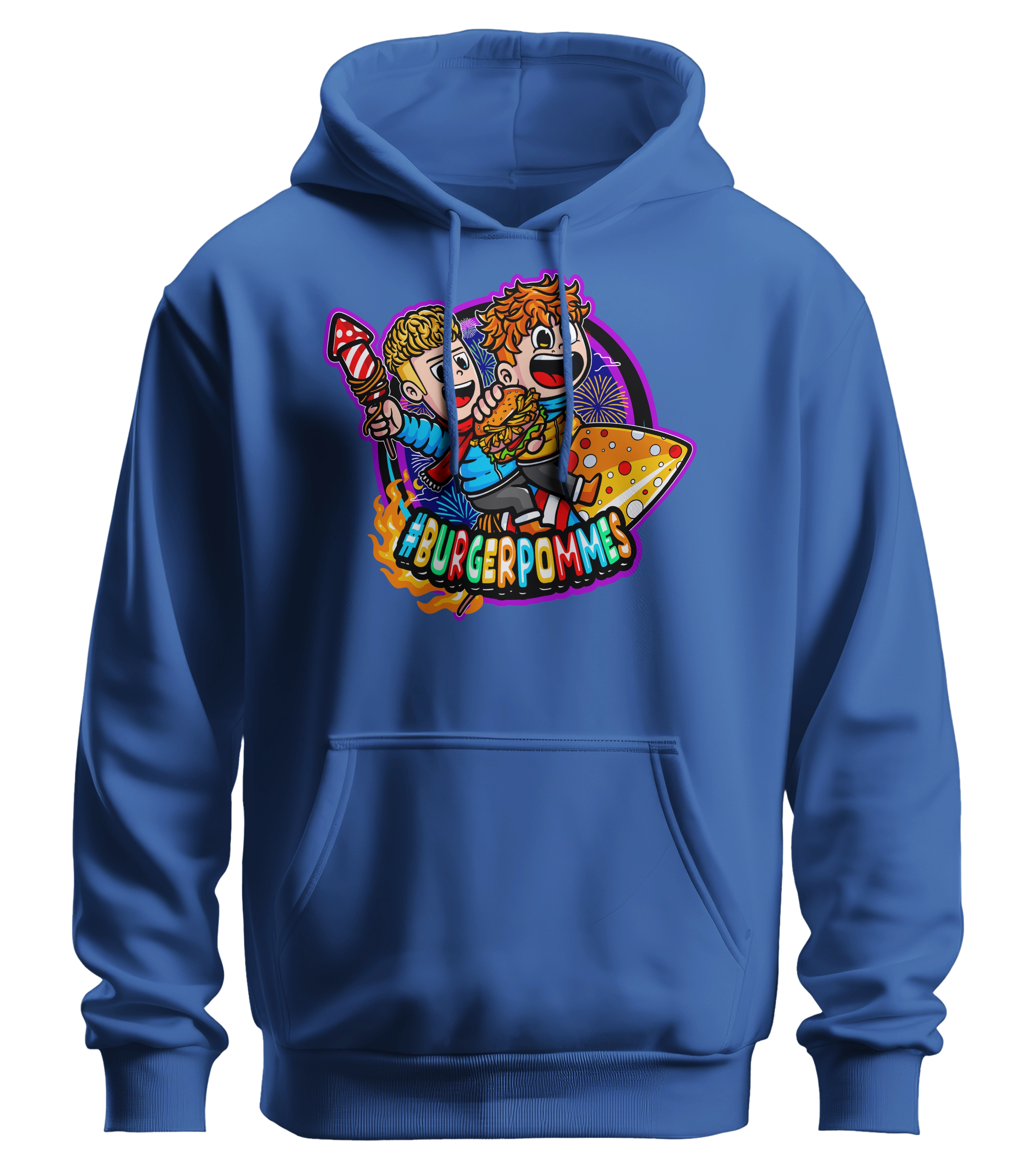 #BURGERPOMMES Silvester Bundle - Hoodie + bestickte Mütze + Tischkalender + Autogrammkarte