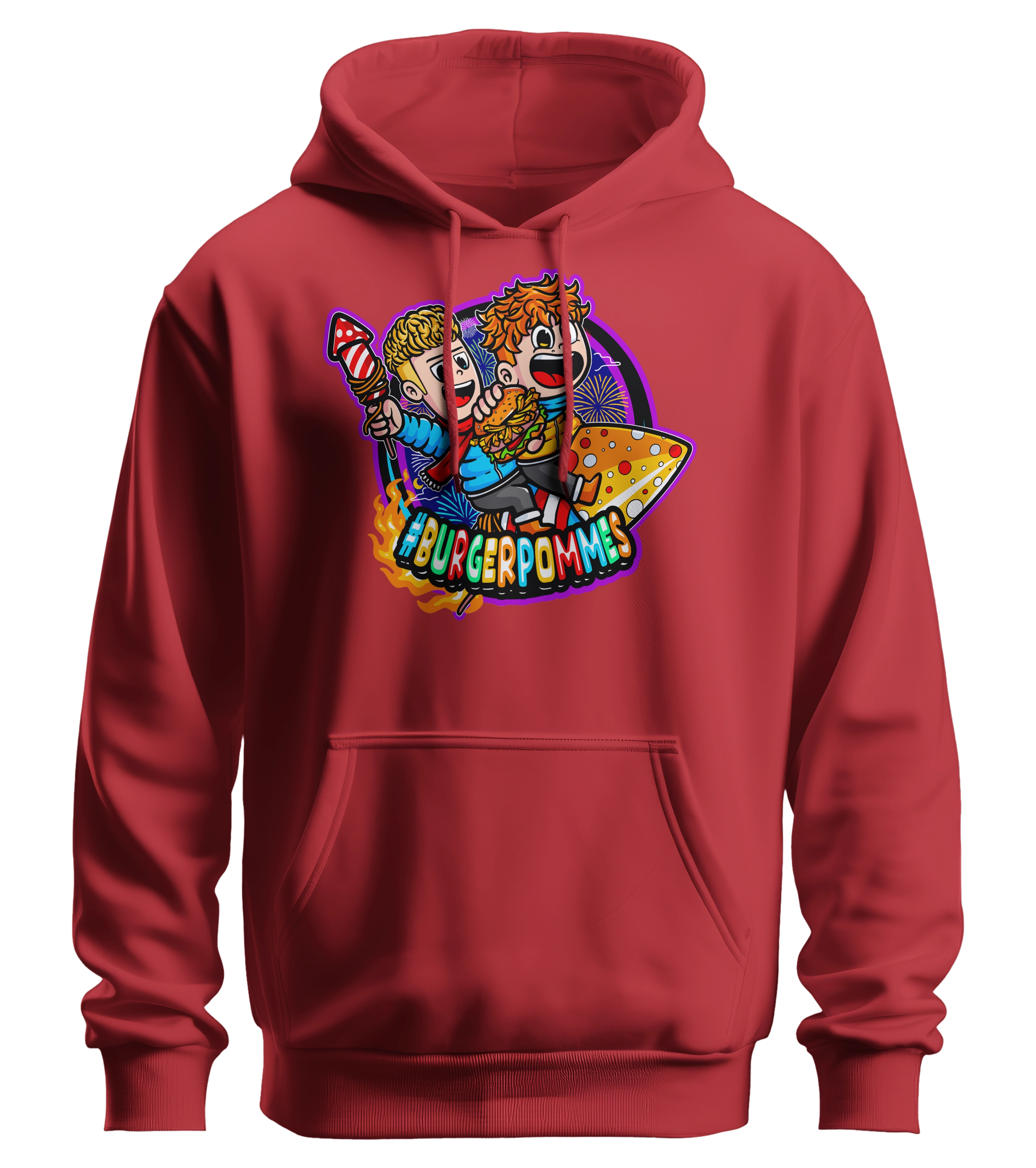 #BURGERPOMMES Silvester Bundle - Hoodie + bestickte Mütze + Tischkalender + Autogrammkarte