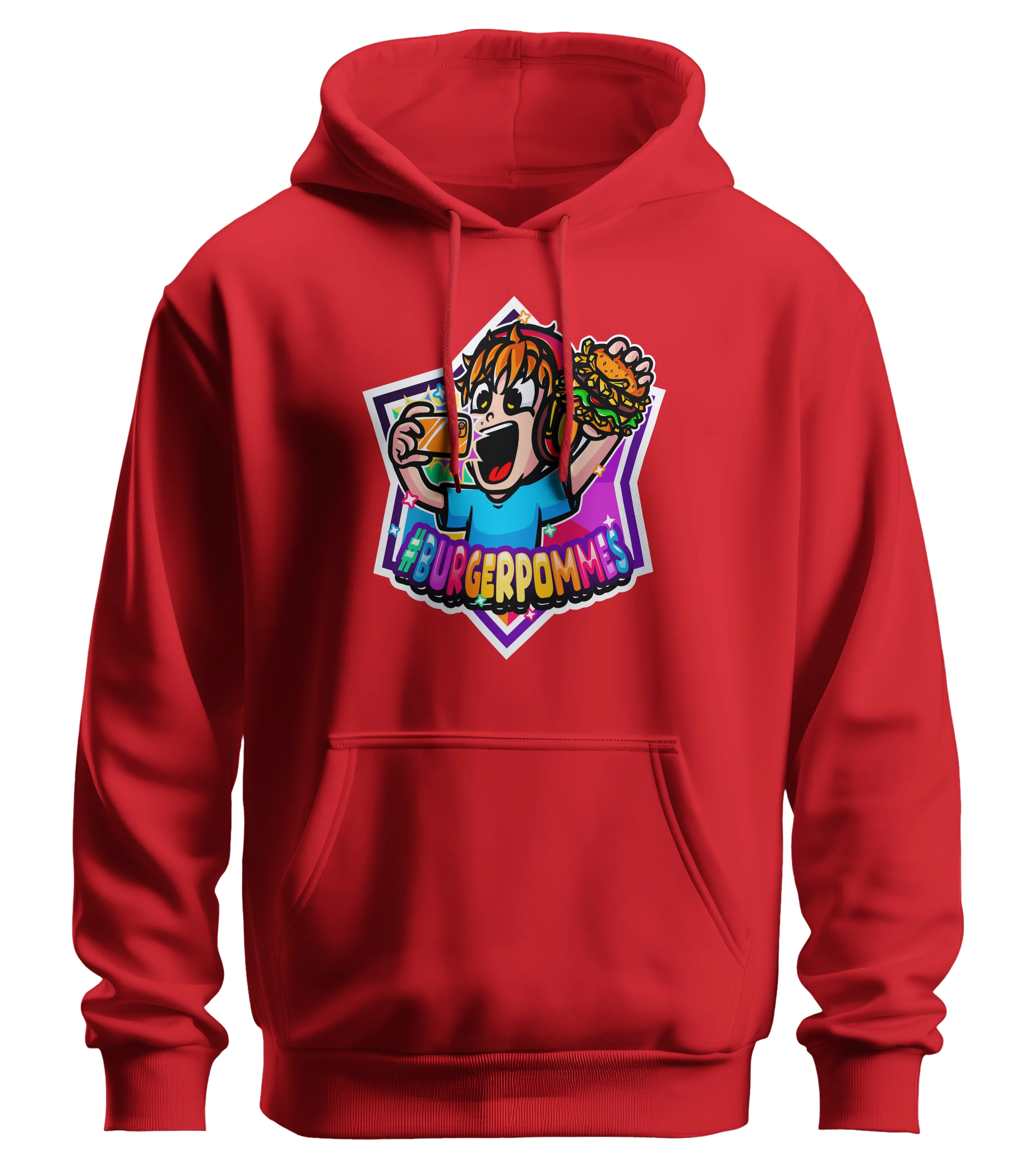 #BURGERPOMMES Chaos Bundle - Hoodie + Brawl Stars 2er Actionfiguren + Poster + Autogrammkarte