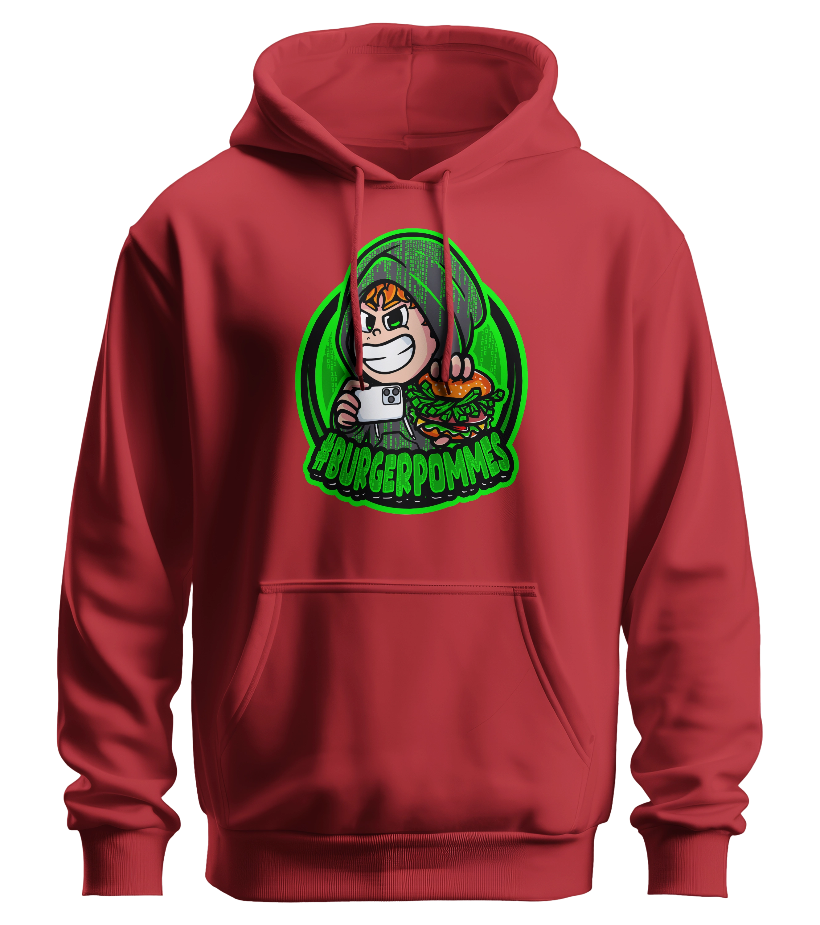 #BURGERPOMMES Hacker Mystery Bundle - Hoodie + Autogrammkarte + Mystery Brainrot Plushi + 4 Mystery Beilagen