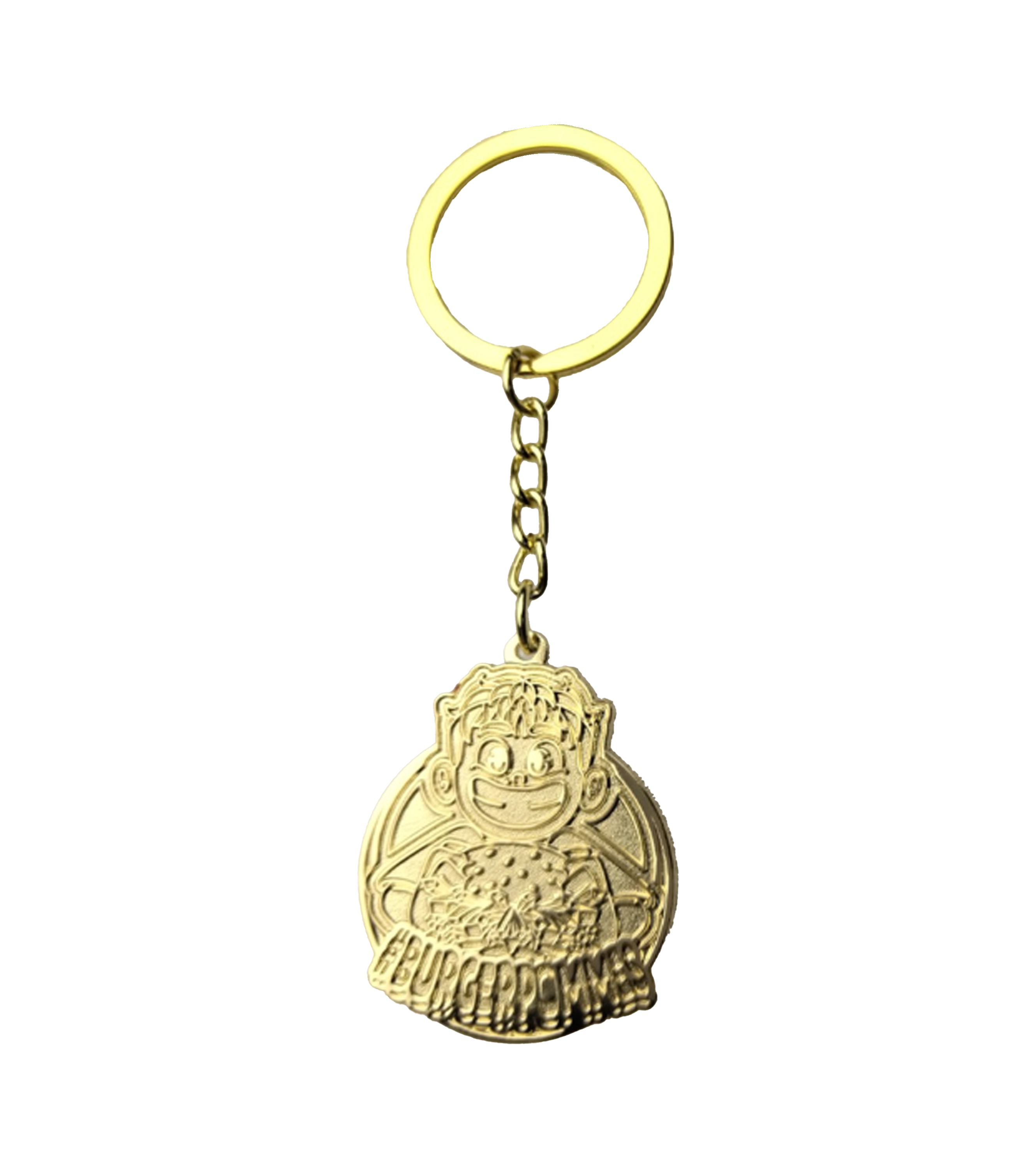 #BURGERPOMMES - Windbreaker Bundle - Gold Schlüsselanhänger + Sammelkarten + goldene Autogrammkarte