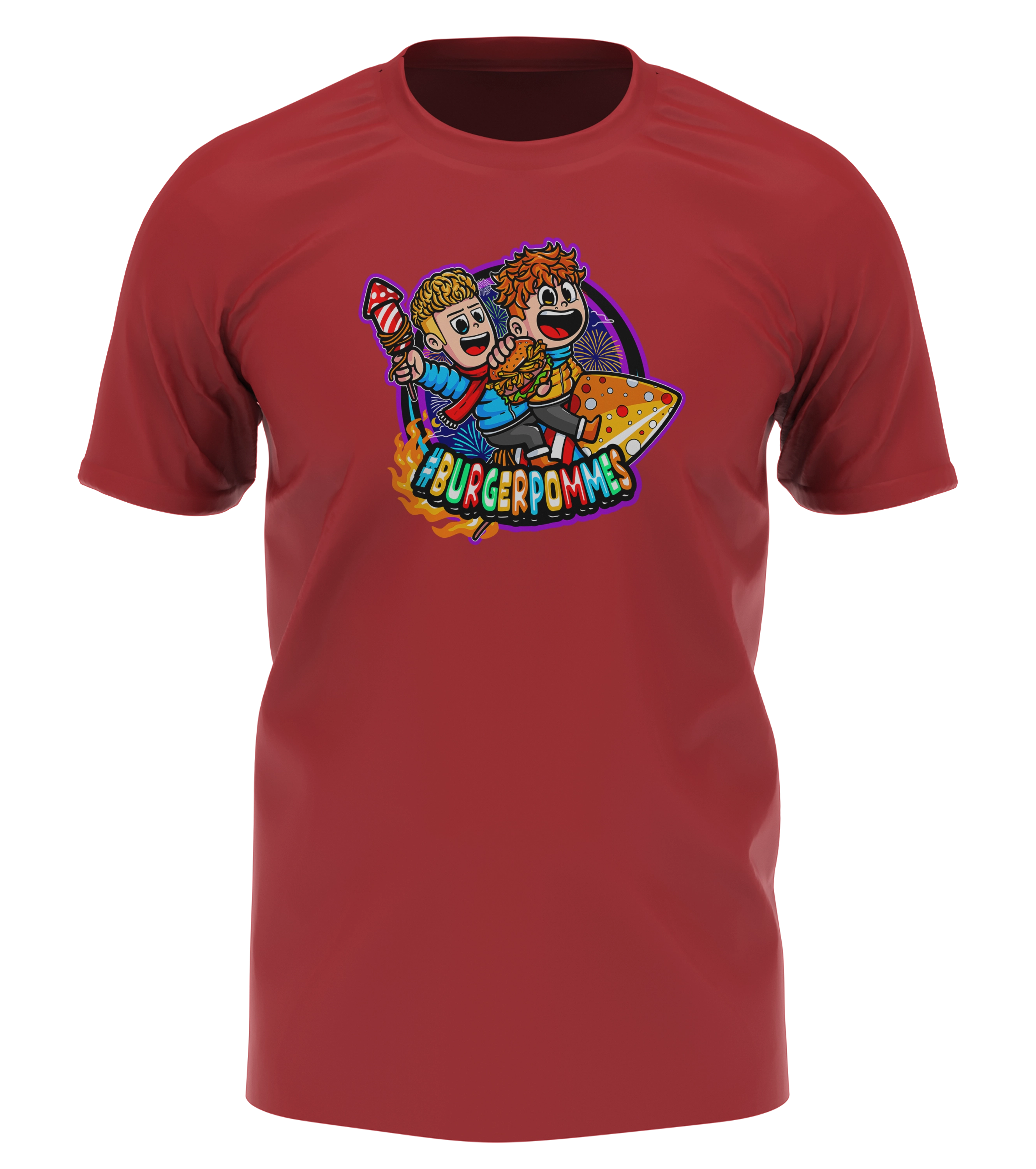 #BURGERPOMMES Silvester Bundle - T-Shirt + bestickte Mütze + Tischkalender + Autogrammkarte