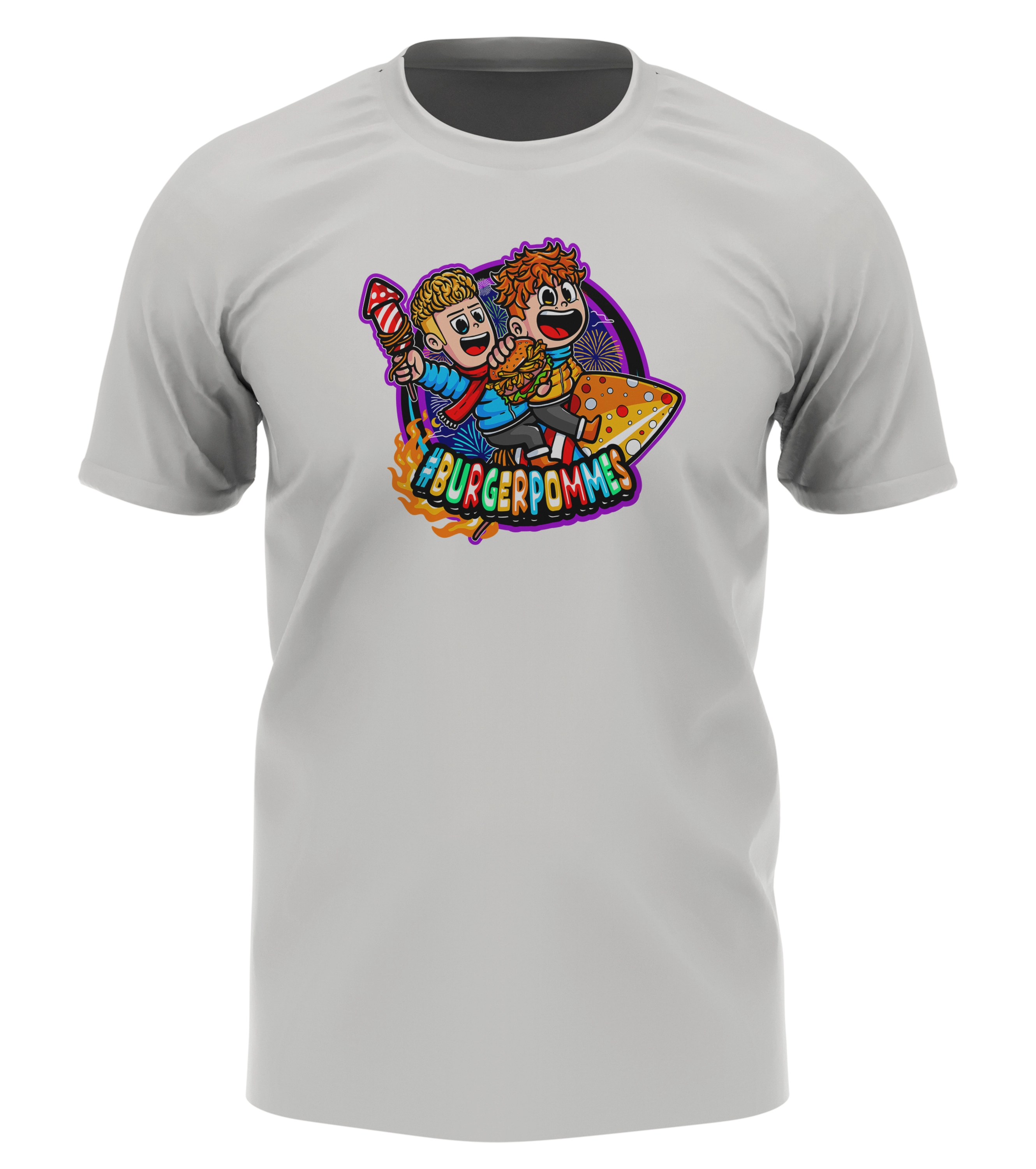 #BURGERPOMMES Silvester Bundle - T-Shirt + bestickte Mütze + Tischkalender + Autogrammkarte