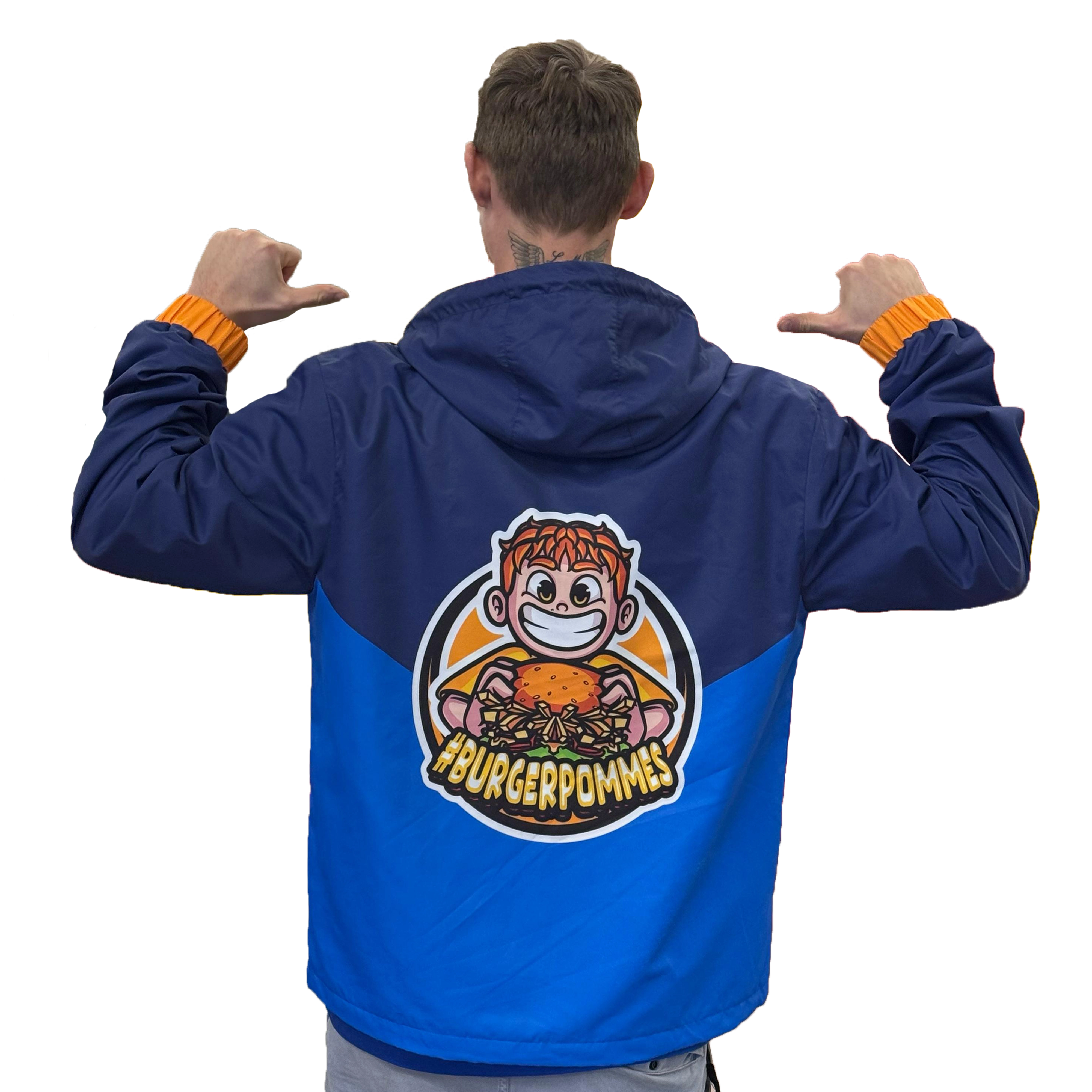 BLACK WEEK #BURGERPOMMES Windbreaker Bundle - Gold Schlüsselanhänger + Booster Pack + goldene Autogrammkarte