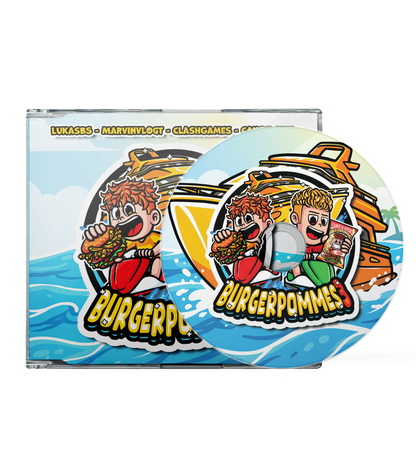 #BURGERPOMMES 3 Bundle - Hoodie + Sonnenbrille + Drink + Poster + CD + Autogrammkarte + 3 von 9 zufälligen Gegenständen