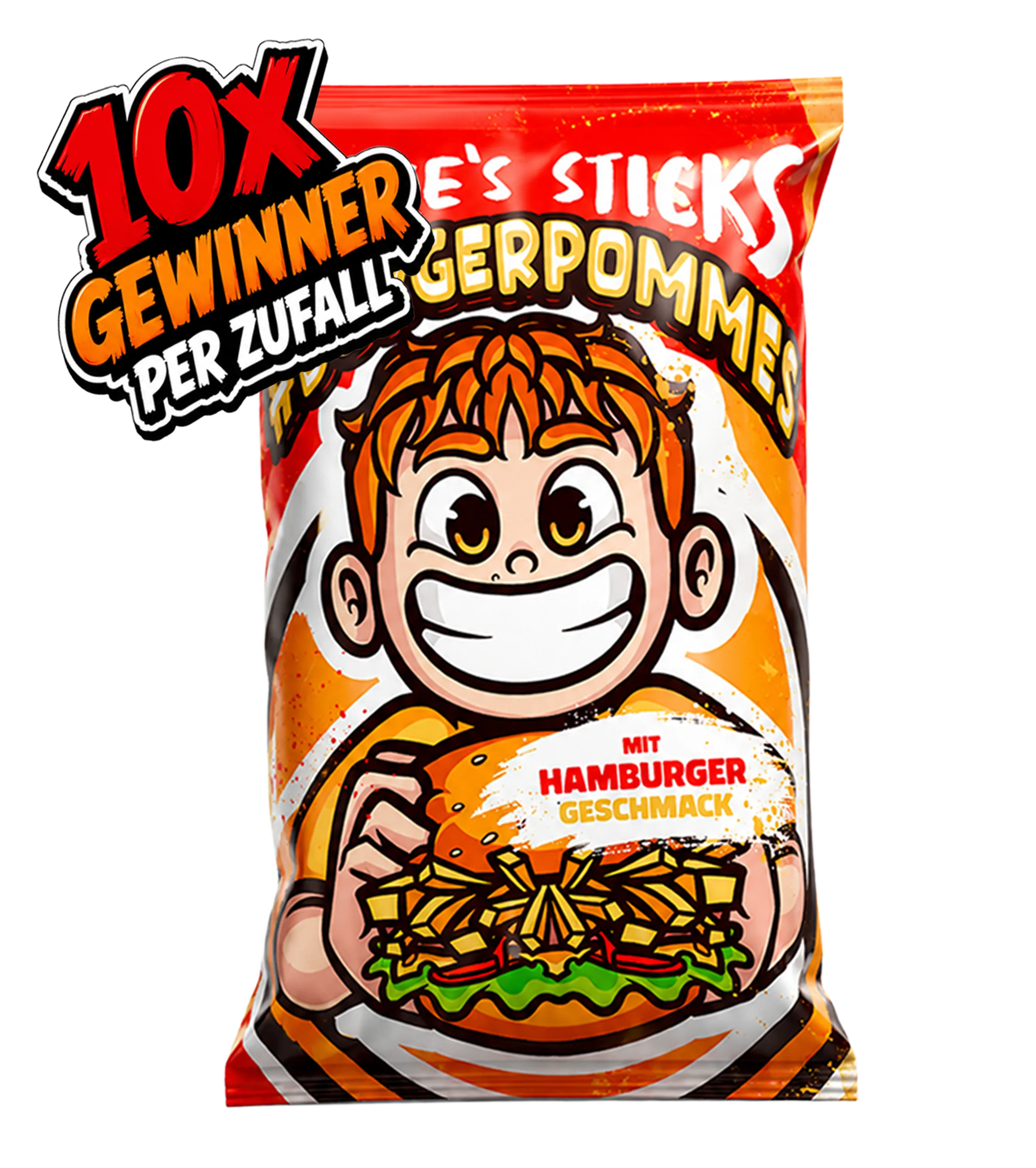 #BURGERPOMMES 3 Bundle - Hoodie + Sonnenbrille + Drink + Poster + CD + Autogrammkarte + 3 von 9 zufälligen Gegenständen