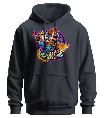 #BURGERPOMMES Silvester Bundle - Hoodie + bestickte Mütze + Tischkalender + Autogrammkarte