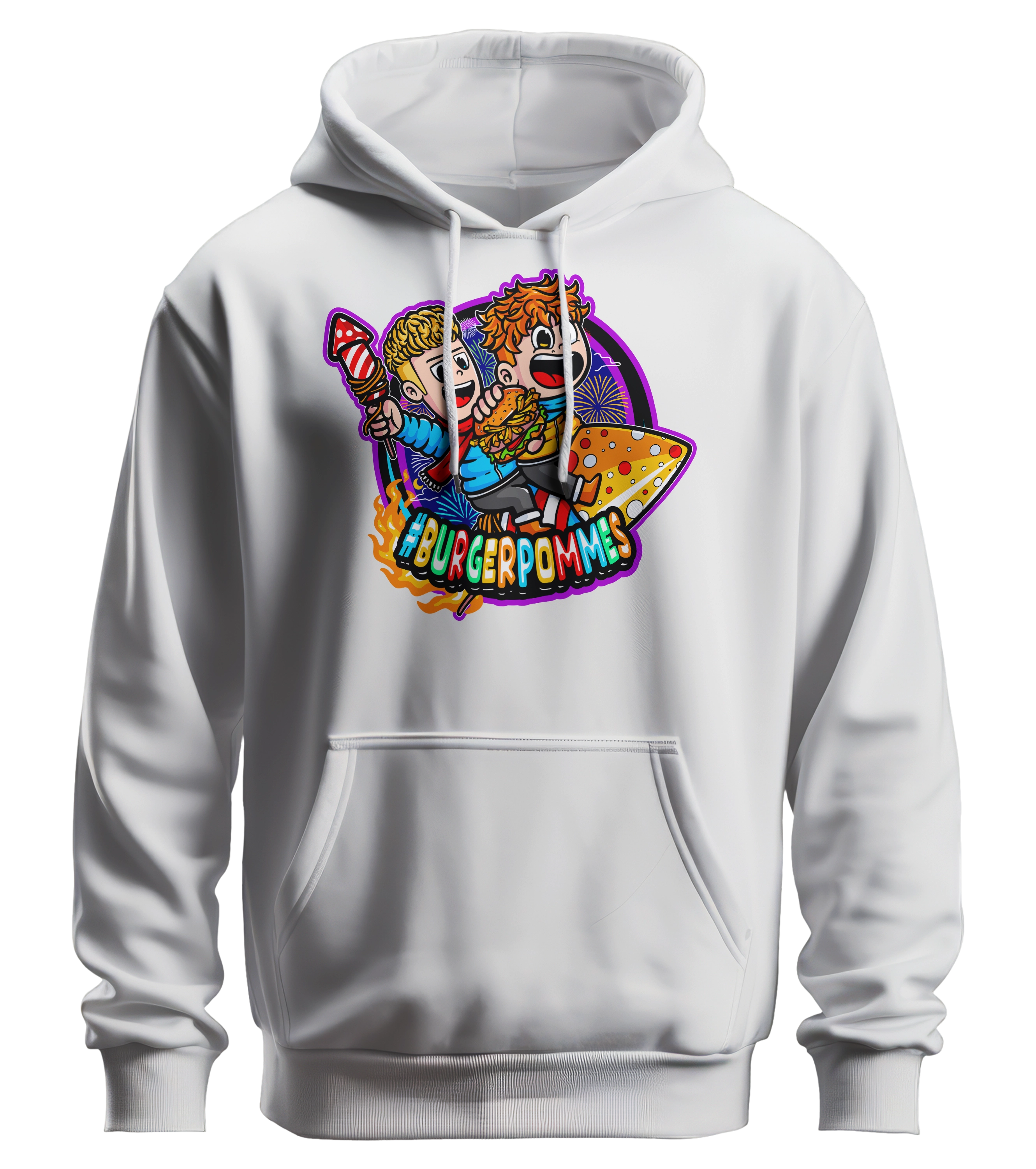 #BURGERPOMMES Silvester Bundle - Hoodie + bestickte Mütze + Tischkalender + Autogrammkarte