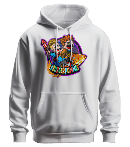 #BURGERPOMMES Silvester Bundle - Hoodie + bestickte Mütze + Tischkalender + Autogrammkarte