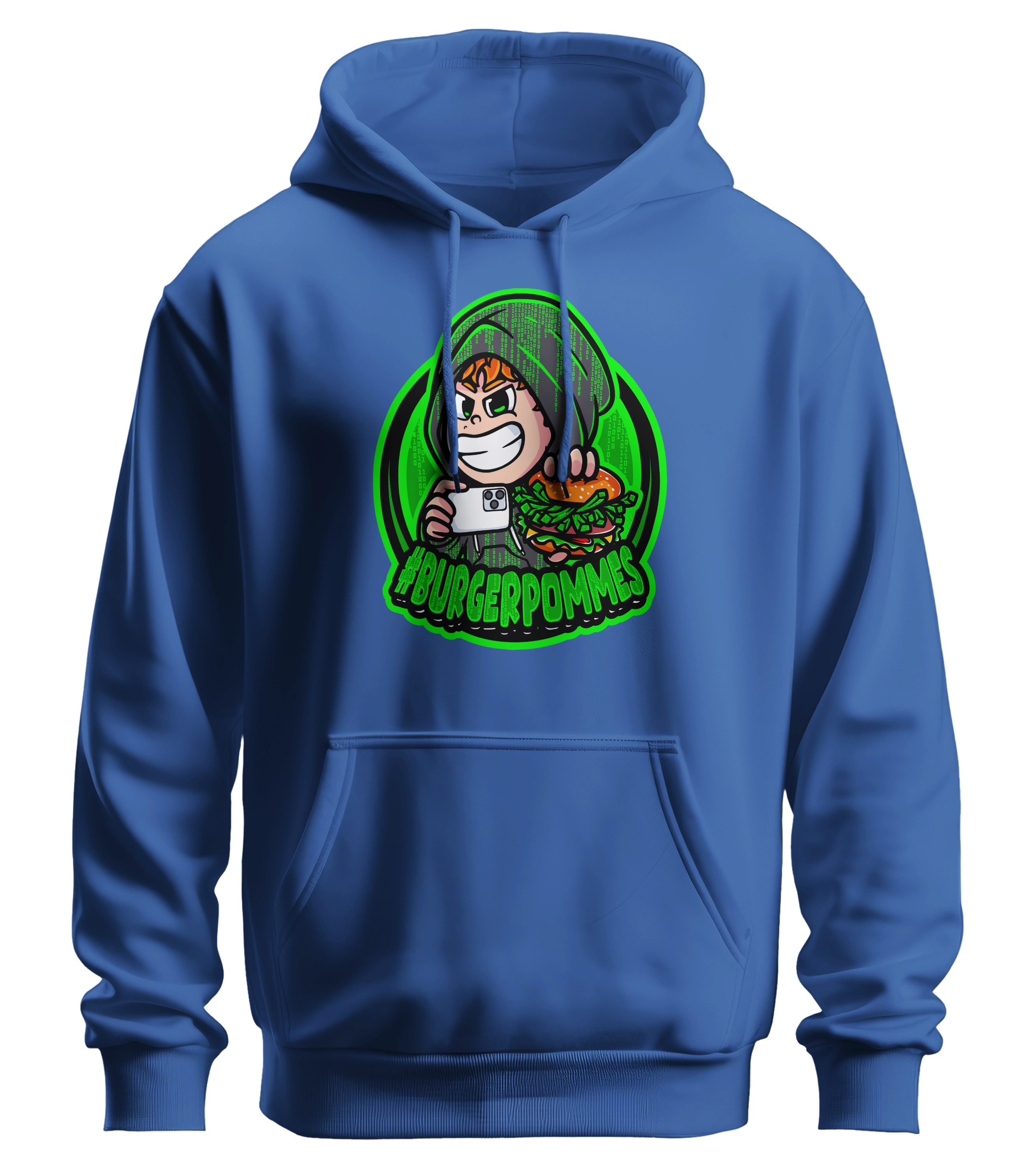 #BURGERPOMMES Hacker Mystery Bundle  - Hoodie + Autogrammkarte + Mystery Brainrot Plushi + 4 Mystery Beilagen