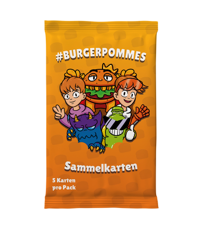 #BURGERPOMMES - Windbreaker Bundle - Gold Schlüsselanhänger + Sammelkarten + goldene Autogrammkarte