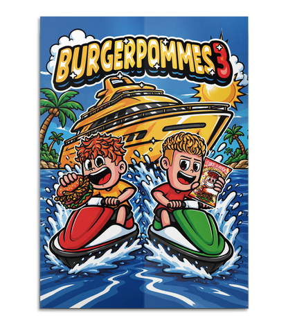 #BURGERPOMMES 3 Bundle - Hoodie + Sonnenbrille + Drink + Poster + CD + Autogrammkarte + 3 von 9 zufälligen Gegenständen