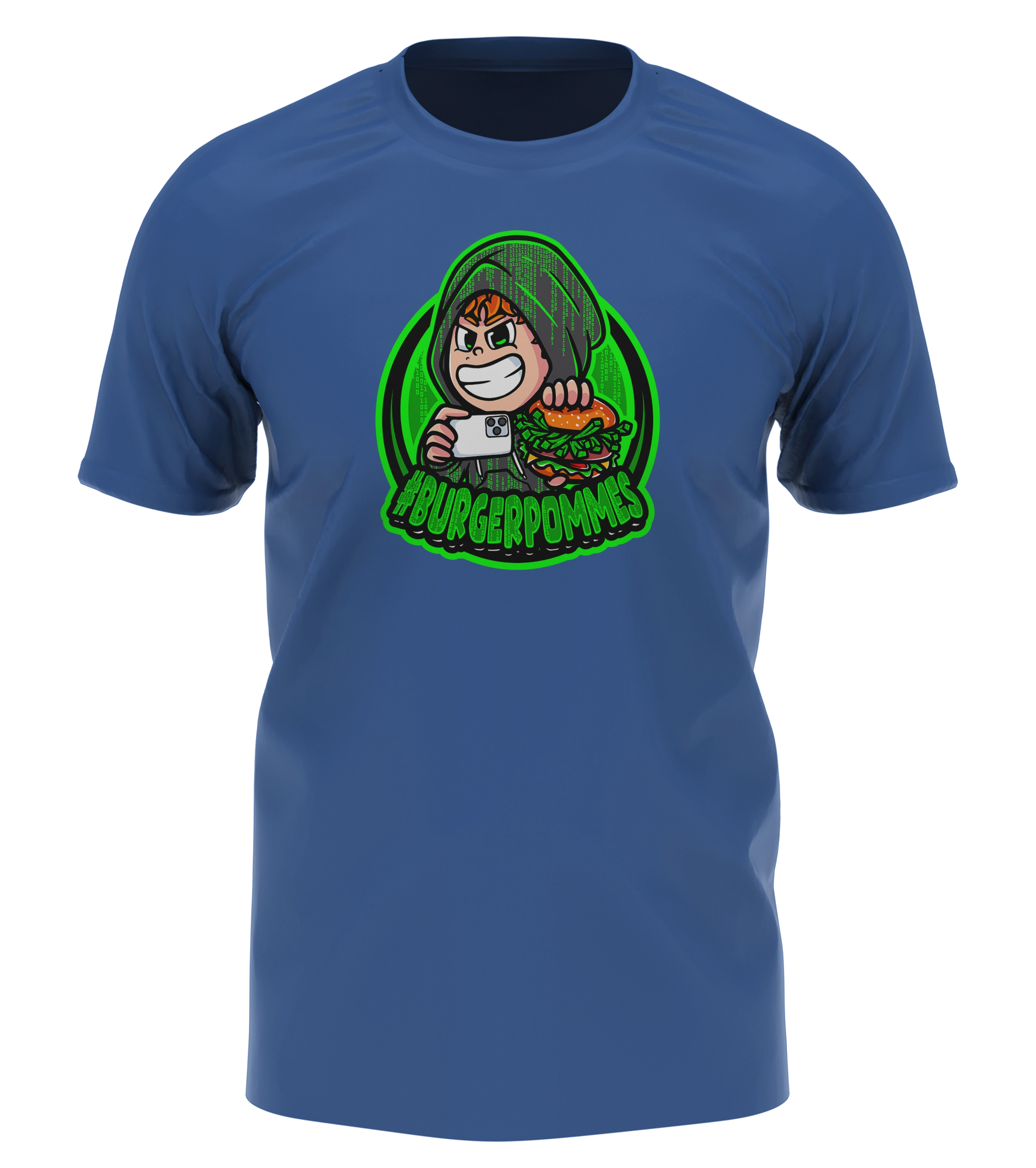 #BURGERPOMMES Hacker Mystery Bundle  - T-Shirt + Autogrammkarte + Mystery Brainrot Plushi + 4 Mystery Beilagen