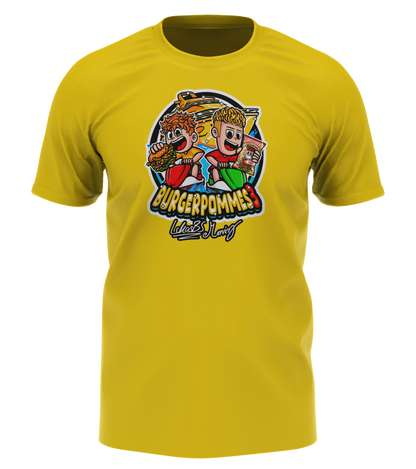 #BURGERPOMMES 3 XL Bundle - Hoodie & T-Shirt + Sonnenbrille + Drink + Poster + CD + Autogrammkarte + 3 von 9 zufälligen Gegenständen