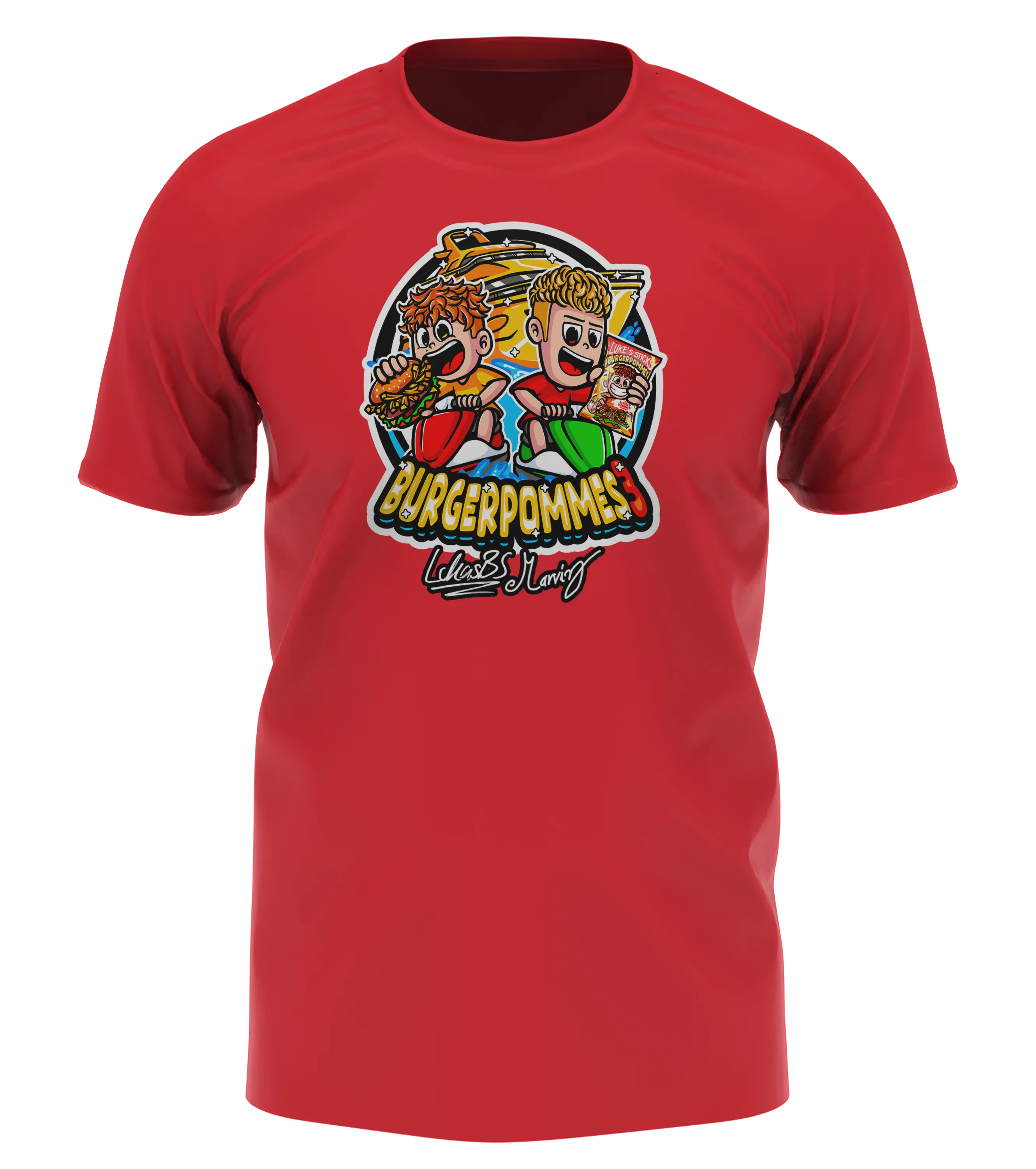 #BURGERPOMMES 3 XL Bundle - Hoodie & T-Shirt + Sonnenbrille + Drink + Poster + CD + Autogrammkarte + 3 von 9 zufälligen Gegenständen