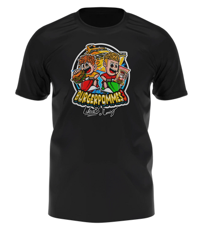 #BURGERPOMMES 3 XL Bundle - Hoodie & T-Shirt + Sonnenbrille + Drink + Poster + CD + Autogrammkarte + 3 von 9 zufälligen Gegenständen