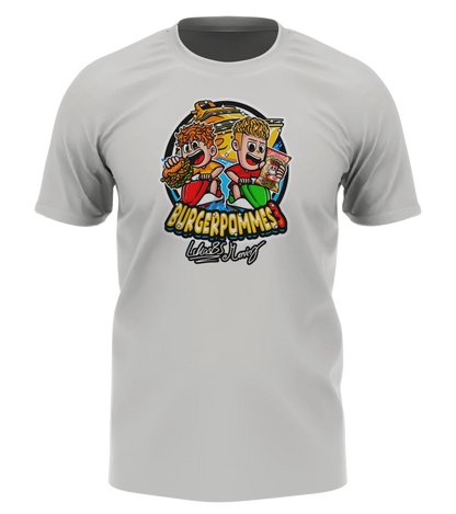 #BURGERPOMMES 3 XL Bundle - Hoodie & T-Shirt + Sonnenbrille + Drink + Poster + CD + Autogrammkarte + 3 von 9 zufälligen Gegenständen