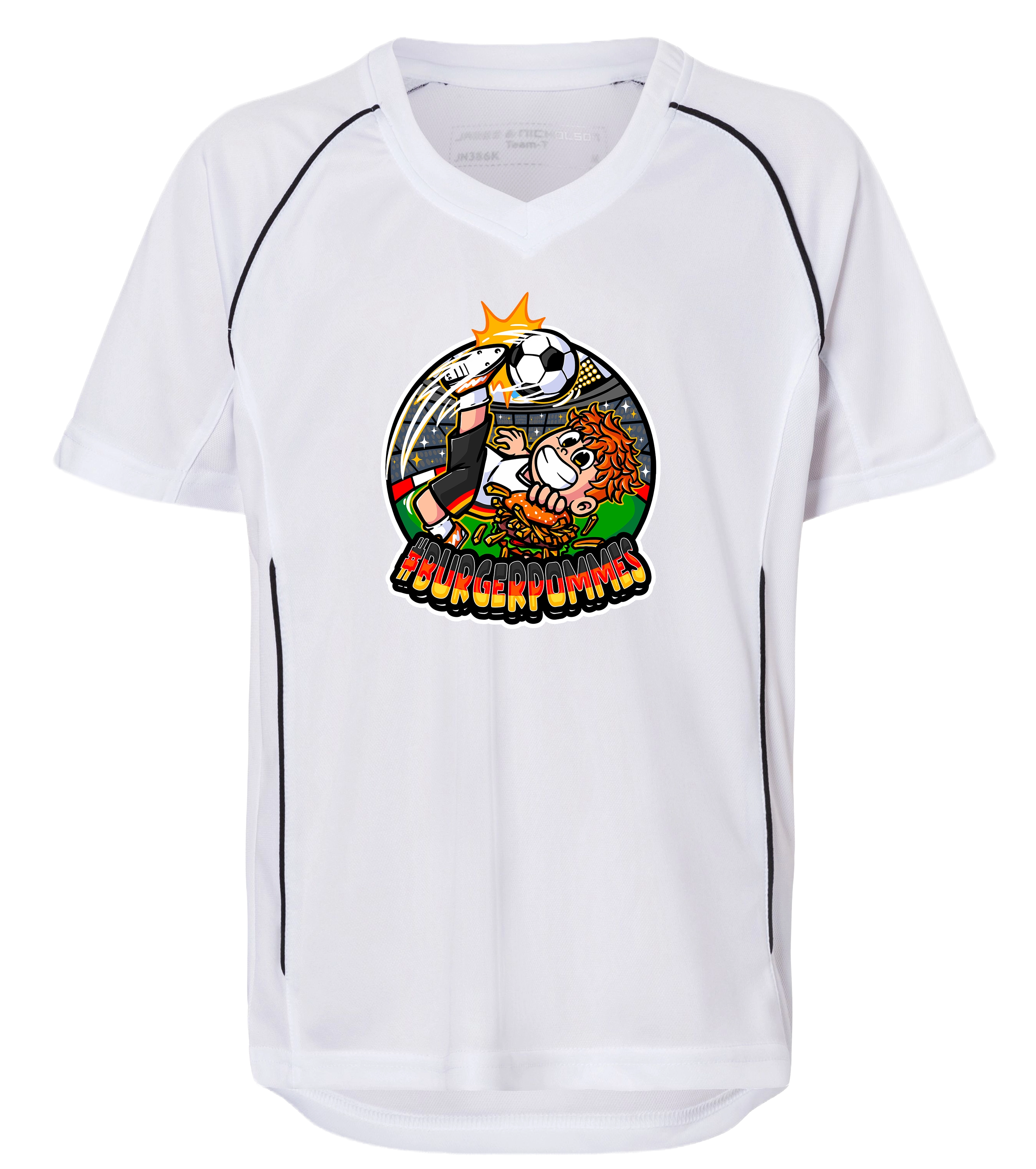 #BURGERPOMMES WM Bundle - Trikot + Fußball + Winkehand + Autogrammkarte